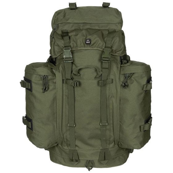 Mochila de Montanha MFH 80 L Exército Alemão - Verde-Azeitona