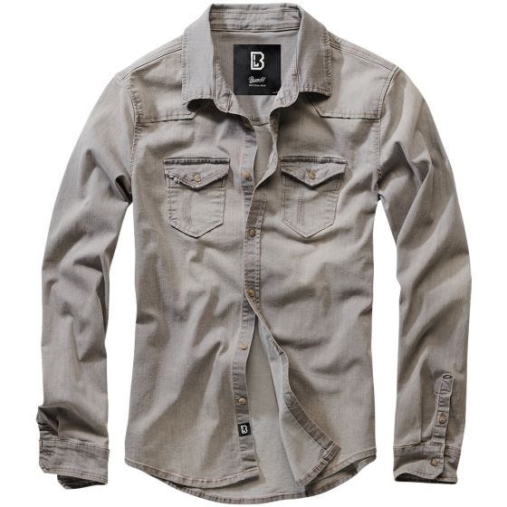 Camisa Brandit Riley Denim Grey Denim