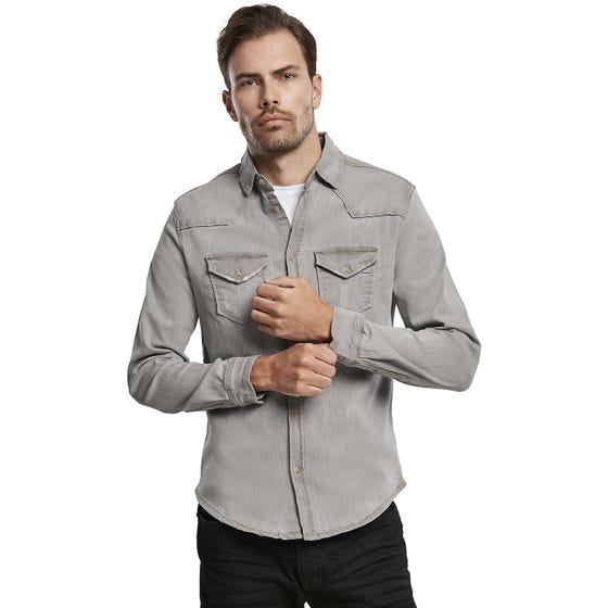 Camisa Brandit Riley Denim Grey Denim