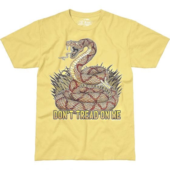 T-Shirt 7.62 Design Don't Tread On Me Amarelo