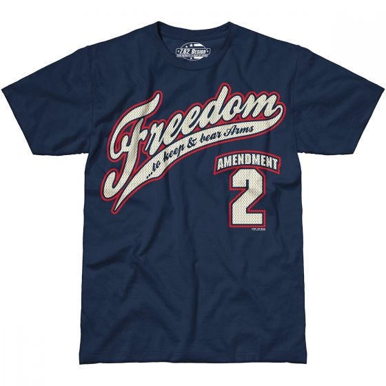 T-Shirt 7.62 Design 2nd Amendment Freedom Navy Blue