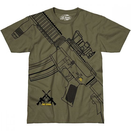 T-Shirt 7.62 Design Get Some Military Green