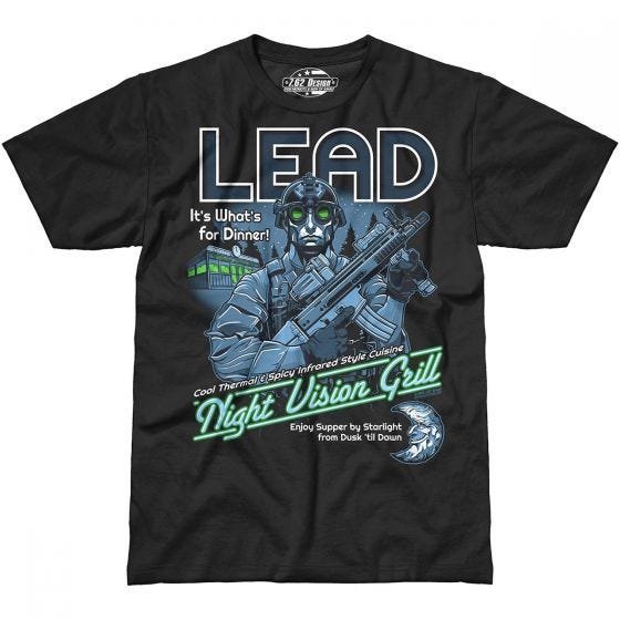 T-Shirt 7.62 Design Lead It's What's for Dinner Preto