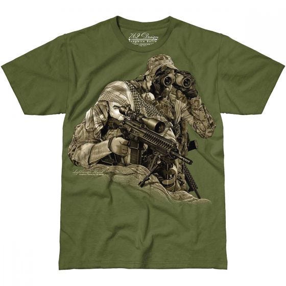 T-Shirt 7.62 Design Lightning's Hand Military Green