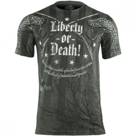 T-Shirt 7.62 Design Liberty or Death Carvão