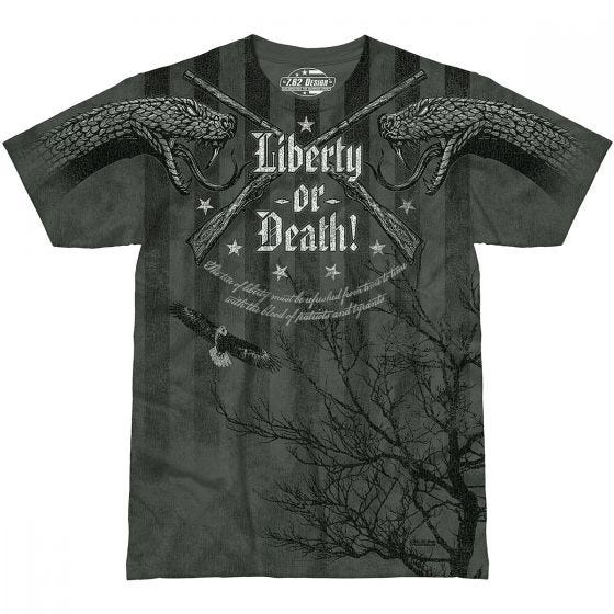 T-Shirt 7.62 Design Liberty or Death Carvão