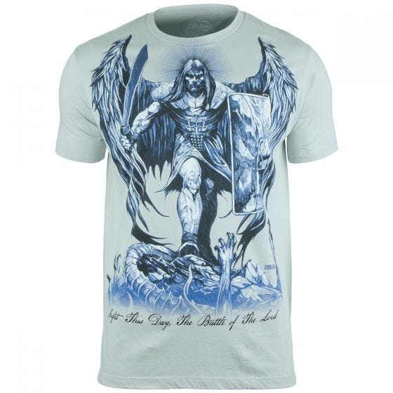 T-Shirt 7.62 Design St Michael Fight This Day Pewter