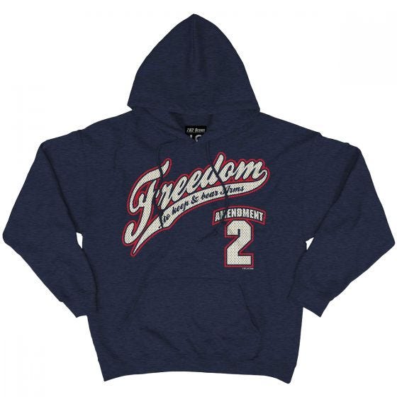 Camisola com Capuz 7.62 Design 2nd Amendment Freedom Navy Heather