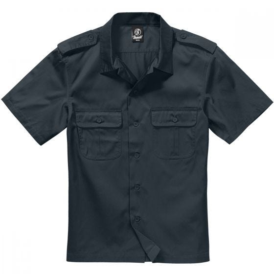 Camisa de Manga Curta Brandit US - Preto