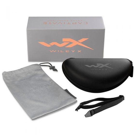 Wiley X WX Compass Glasses - Captivate Polarized Bronze Mirror Lens / Matte Black Frame