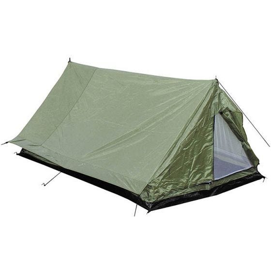 Tenda para 2 Pessoas Minipack MFH com Rede Mosquiteira - Verde OD