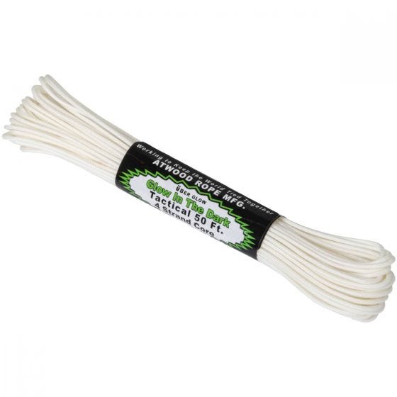 Corda Atwood Rope 275 Glow In The Dark 50 ft - Branco