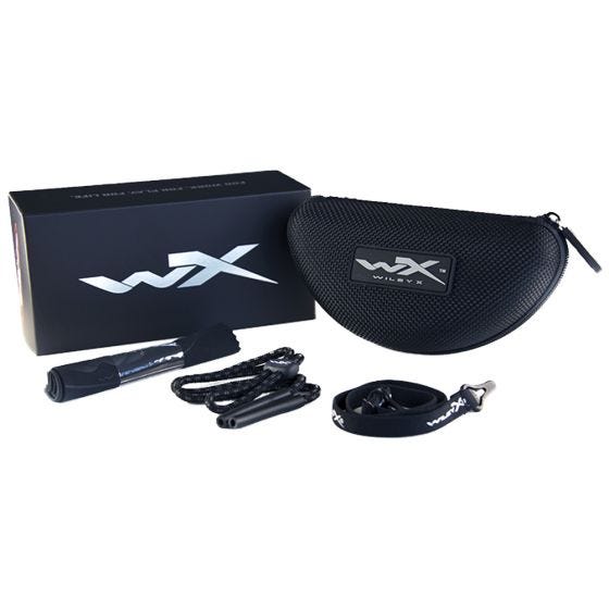 Wiley X WX Tide Glasses - Smoke Grey Lens / Black Ops Matte Black Frame