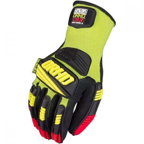 Luvas Mechanix Wear The Safety M-Pact ORHD Knit CR3 - Hi-Viz Yellow