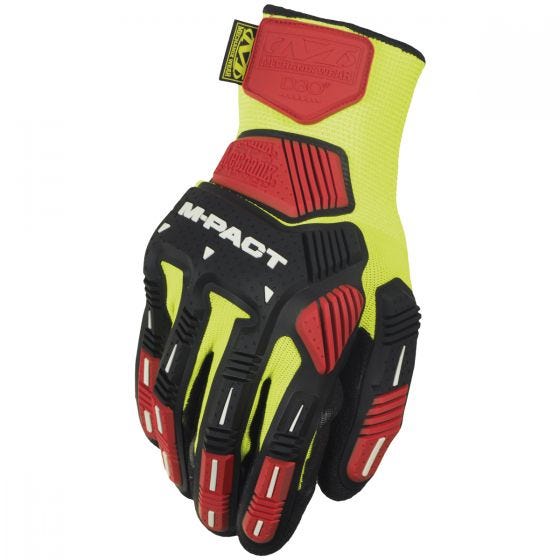 Luvas Mechanix Wear The Safety M-Pact Knit CR3A3 - Hi-Viz Yellow