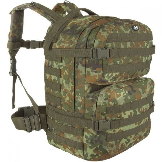 Mochila MFH Assault II - Flecktarn