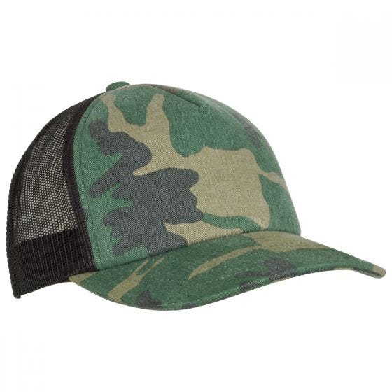 Boné YP Trucker Camo - Woodland/Preto