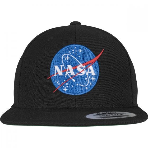 Boné com Regulador de Plástico YP NASA - Preto