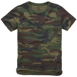 T-Shirt Brandit Crianças - Woodland