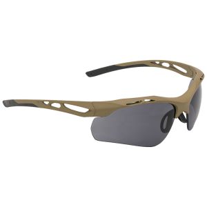 Swiss Eye Attac Sunglasses - Smoke + Orange + Clear Lens / Rubber Coyote Frame