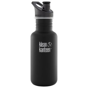 Klean Kanteen Classic 532ml Bottle with Sport Cap 3.0 Shale Black