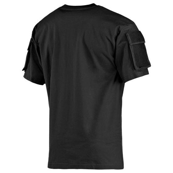 Camisa de manga curta MFH US Com bolsos nas mangas - Preto