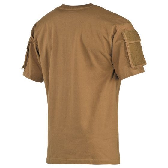 Camisa de manga curta MFH US Com bolsos nas mangas - Coyote