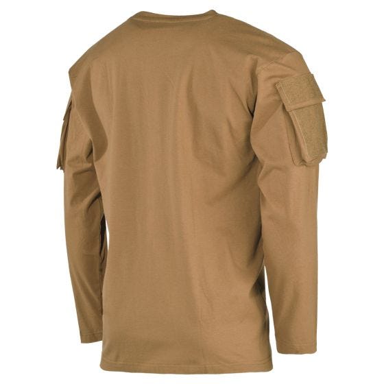 Sweatshirt MFH US Com bolsos nas mangas - Coyote