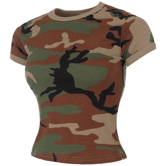 T-Shirt MFH US Mulher - Woodland