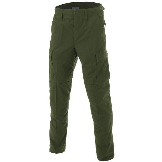 Calças de Combate MFH BDU Ripstop - Verde-Azeitona