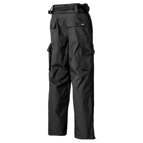 Calças MFH Comando Smock Ripstop - Preto