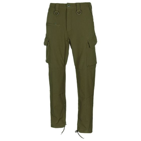 Calças softshell MFH Allround - Verde OD