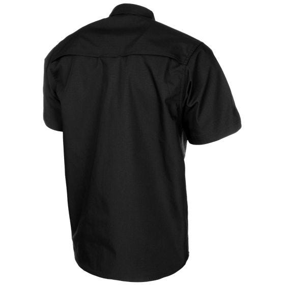 Camisa de manga curta MFH Attack Revestido de teflon Ripstop - Preto
