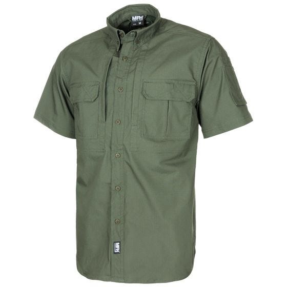 Camisa de manga curta MFH Attack Revestido de teflon Ripstop - OD Green