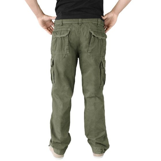 Calças Surplus Premium Vintage - Verde-Azeitona