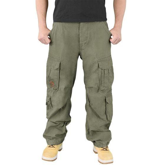 Calças Surplus Airborne Vintage - Verde-Azeitona