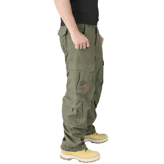 Calças Surplus Airborne Vintage - Verde-Azeitona
