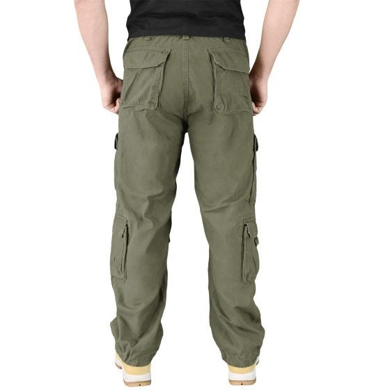 Calças Surplus Airborne Vintage - Verde-Azeitona
