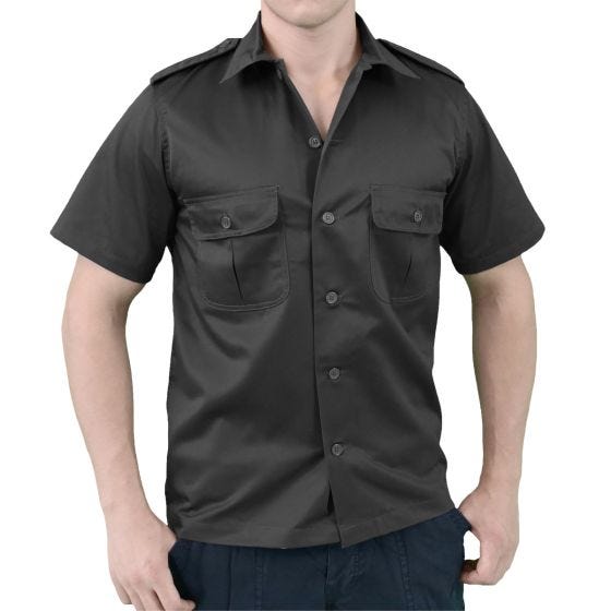Camisa de Manga Curta Surplus US - Preto