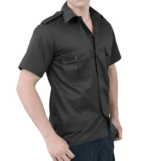Camisa de Manga Curta Surplus US - Preto