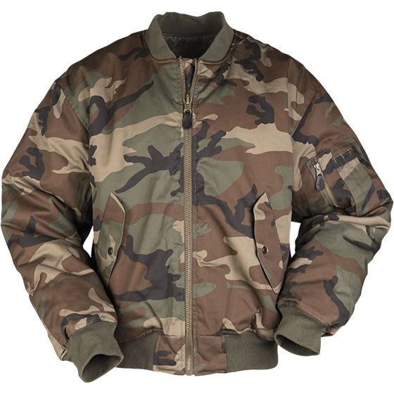 Casaco de Aviador Mil-Tec MA-1 - Woodland