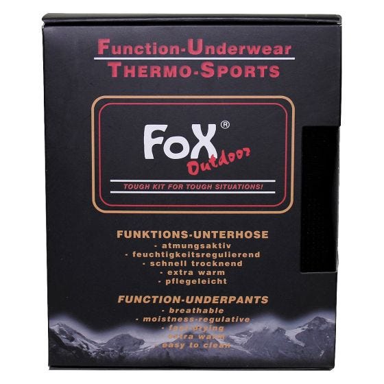 Cuecas Fox Outdoor Thermo-Functional - Preto