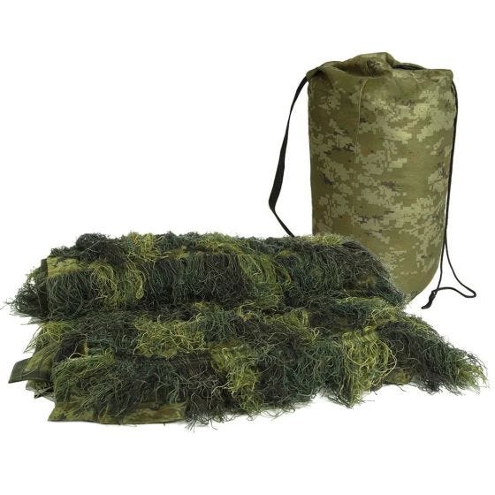 Capa Ghillie Mil-Tec Anti-Fire 300x200 cm - Woodland