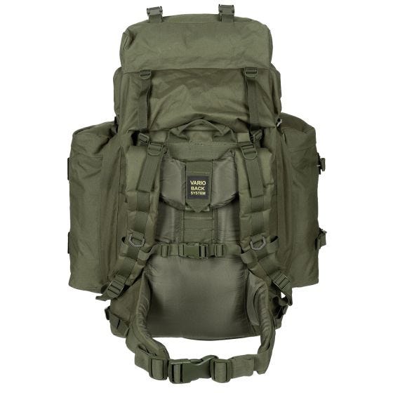 Mochila de Montanha MFH 80 L Exército Alemão - Verde-Azeitona
