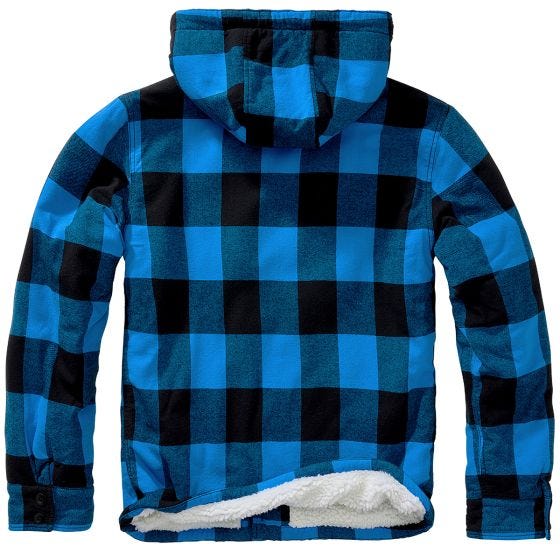 Casaco Brandit Lumber Hooded - Preto/Azul