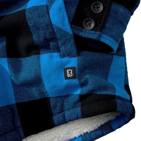 Casaco Brandit Lumber Hooded - Preto/Azul
