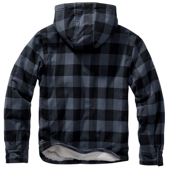 Casaco Brandit Lumber Hooded - Preto/Cinza