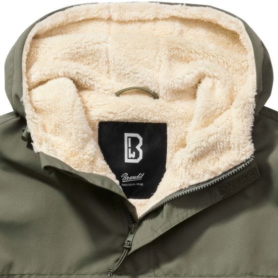 Casaco corta-vento Brandit Sherpa - Verde-Azeitona