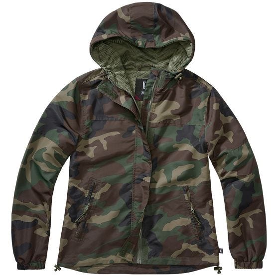 Corta-vento de verão Brandit Mulher - Woodland Camo