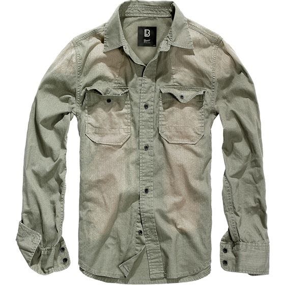 Camisa de Ganga Brandit Hardee - Cinza